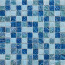Niebieska mozaika szklana 23x23mm na basen
